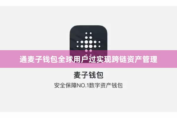 通麦子钱包全球用户过实现跨链资产管理